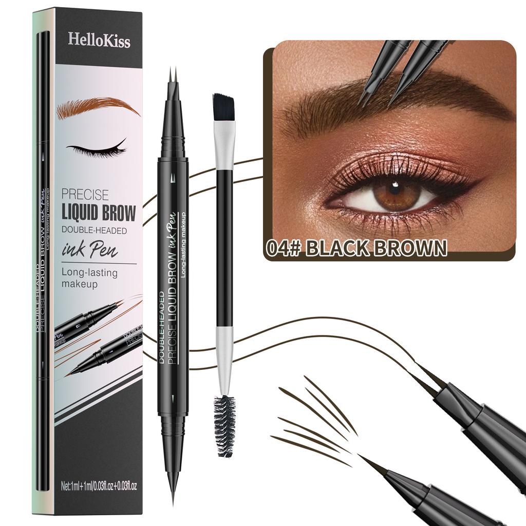 Карандаш для бровей Natural and Smooth Wild Eyebrow с двумя головками, водостойкий, устойчивый к поту и не размазывающийся
