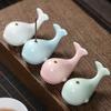 Mini Ceramic Incense Holder, Whale Shape Incense Stick Holder, Cute Incense Burner, Multi-purpose Ornament for Bedroom Yoga Room Tea House