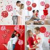 Folding Heart Paper Ball Paper Hanging Lantern Cartoon Valentine's Day Lanterns  Wedding Party
