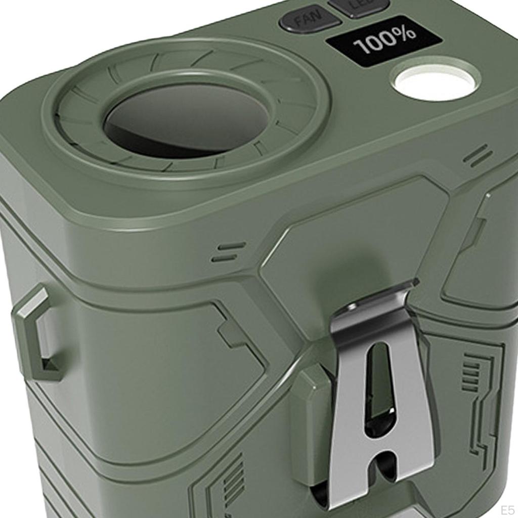 Поясной зажим для вентилятора, портативный, регулируемый, мощный, с воздушным потоком, перезаряжаемый для езды на велосипеде в офисе