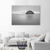 Canvas print, Sea rocks black and white