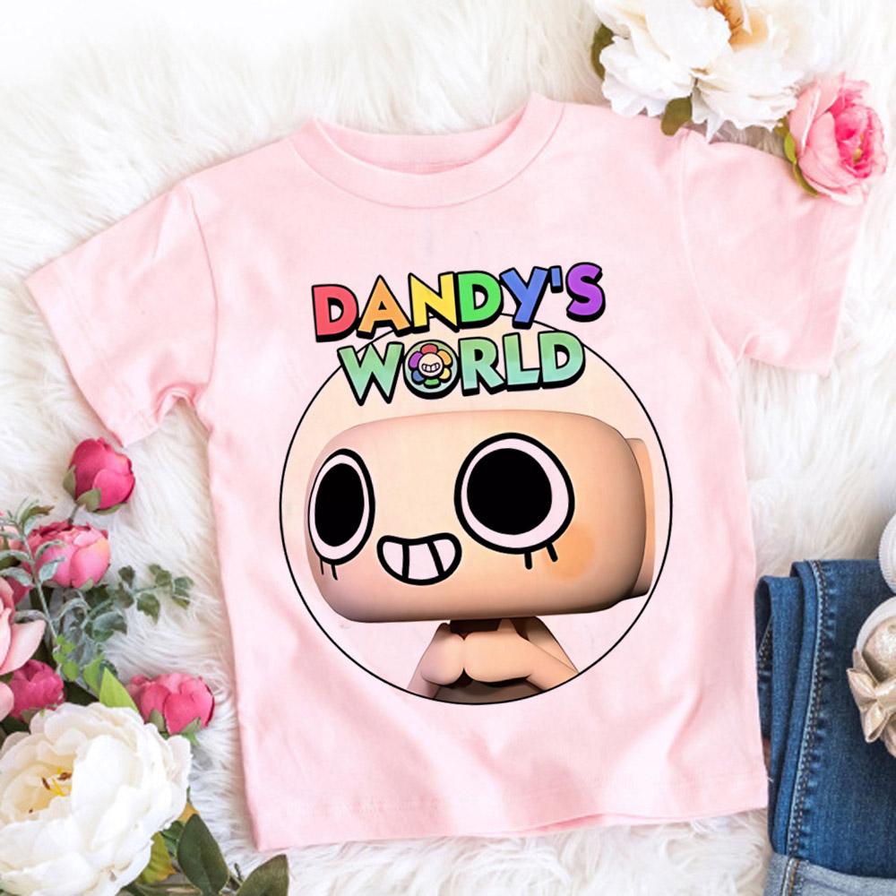 Dandys World Футболка Детская отец мать Мода Повседневная Мультяшные Футболки Мужчины Подростки Мальчики Свободный Круглый Вырез Короткий Рукав Летняя Одежда