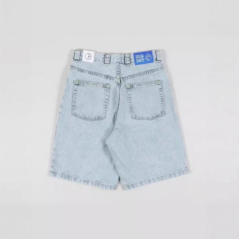 Mens Y2K Style Loose Fit Straight Leg Denim Jeans With Embroidered Cartoon Graphic Mid-Rise Slightly Stretchy Cotton