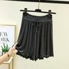 Женские летние шорты-пижама из модала с высокой талией и шнуровкой