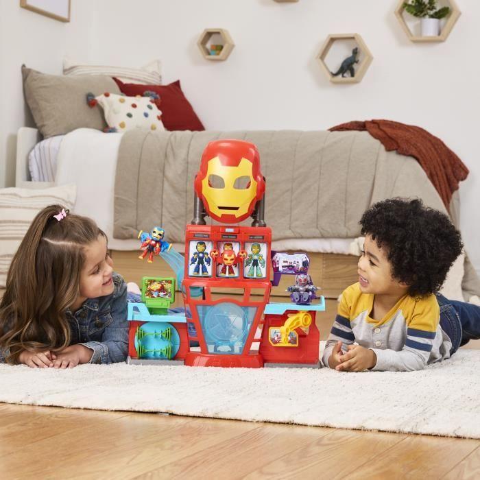 Iron Man HQ, Electronic Playset for Kids, Marvel Iron Man and His Awesome Friends, Ages 4+