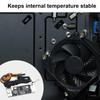 Одинарный DC12V 0.8A ШИМ 2-3-контактный вентилятор с контролем температуры и скорости, контроллер скорости, вентилятор для охлаждения корпуса компьютера, снижения шума или кулеры для ЦП ПК