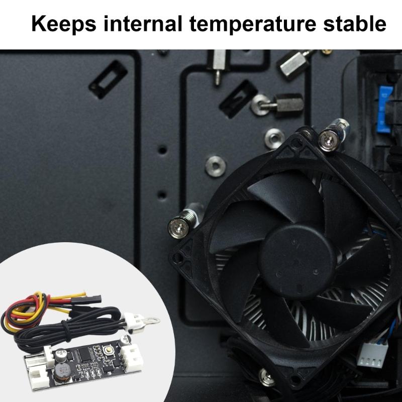 Одинарный DC12V 0.8A ШИМ 2-3-контактный вентилятор с контролем температуры и скорости, контроллер скорости, вентилятор для охлаждения корпуса компьютера, снижения шума или кулеры для ЦП ПК