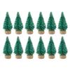 12Pcs Mini Christmas Tree Pine Trees DIY Christmas Decorations for Home Table Xmas Ornaments Dollhouse New Year Decor Kids Gift