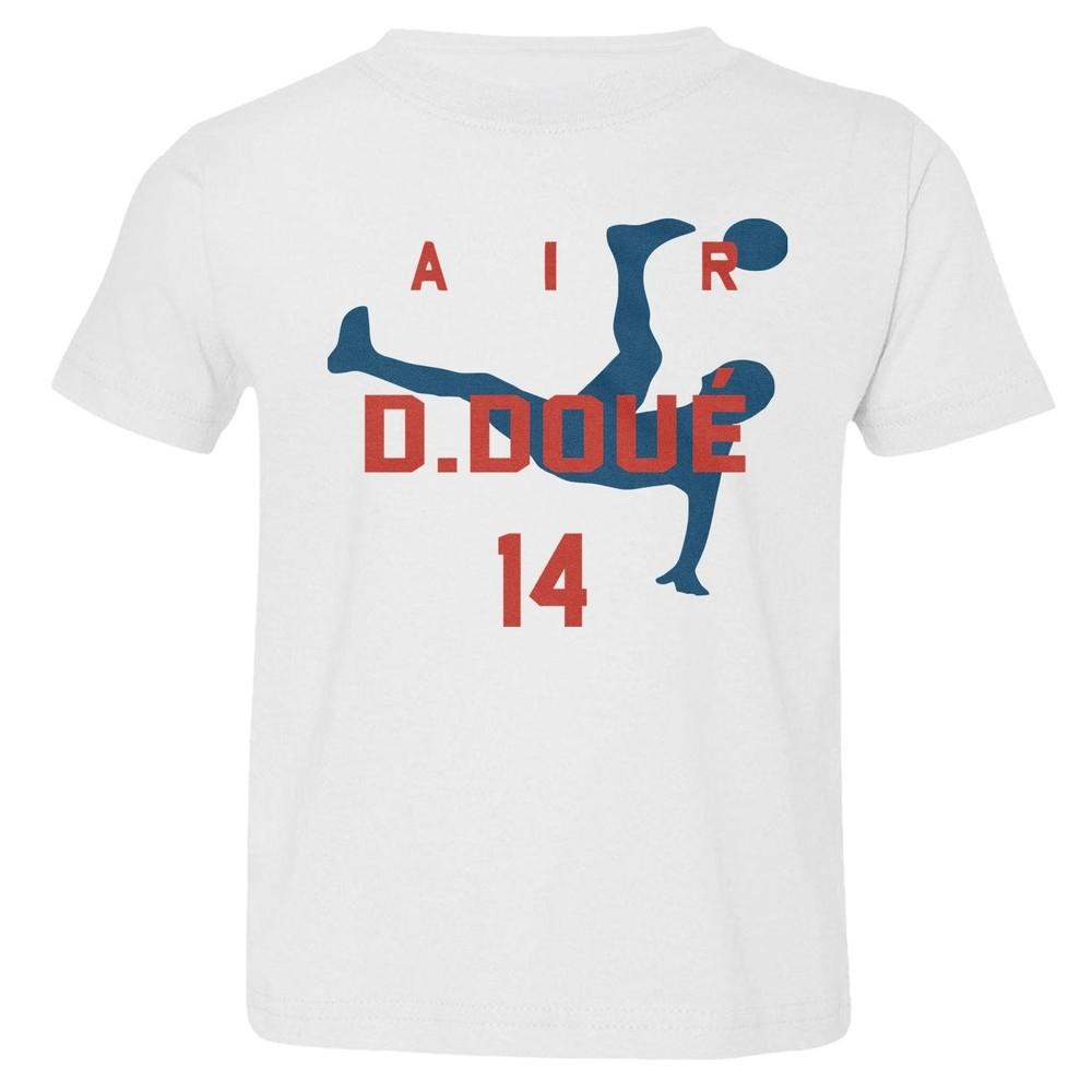 Air D.Doue 14 Tribute - Футболка для малышей, фанаты футбола Парижа, унисекс