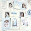 10Pcs Summer Sea Breeze Folding Back Card Kpop 3-inch Photocard Holder Girl Sell Card DIY Decor Packing Fixed Board