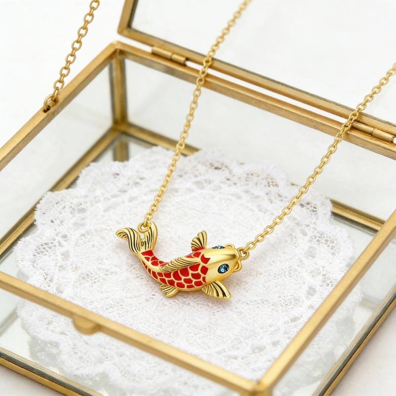 Элегантное Рыбье Ожерелье Сплав Ключичная Цепочка Регулируемая Длина Цепочка На Шею Для Женщин Модные Украшения Подарок