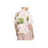 Sportswear Cherry Blossom Print Square Neck Short Sleeve Shirt Men Shirts Pink FN1842-133