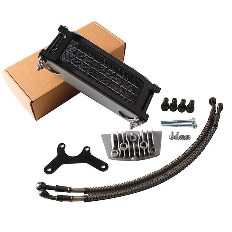 Oil Cooler Motorcycle Oil Radiator Kit Engine Cooling Universal For 50 110 125 140cc Motocross Dirt Pit Bike ATV Enduro Parts