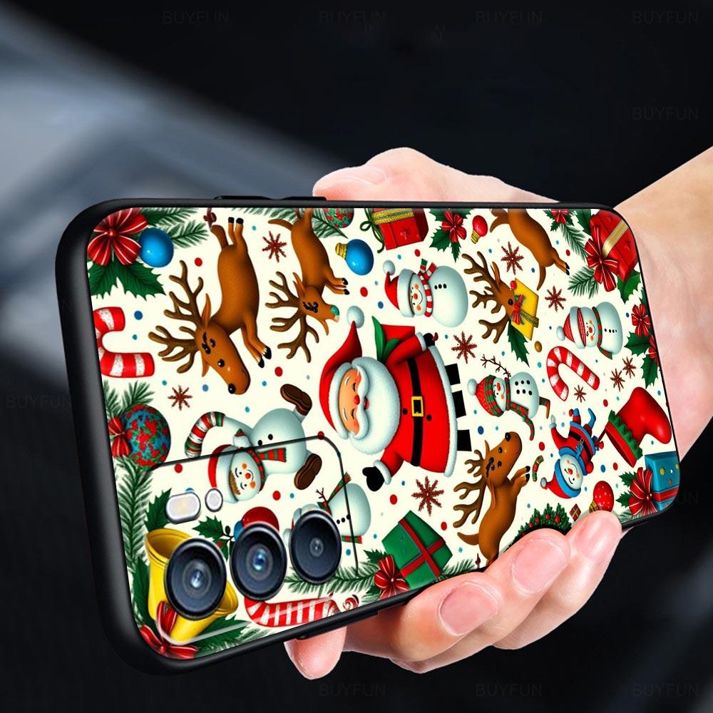 Merry Christmas Phone Case For Oppo A17 A31 A54 A57 A78 A79 A98 Find X5 X6 Reno 6 7 8 10 11 12 13 F Pro 5G Soft TPU Cover Fundas