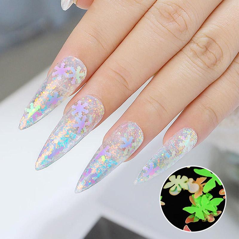 12 цветов/набор наклеек для ногтей, декоративный блестящий алфавит, маленький лазерный блеск для ногтей, блестки, сделай сам, буквы, украшения для ногтей, аксессуары