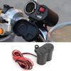 12-24V Motorcycle Charger Socket with USB Port & Waterproof Cover - Car Charger Adapter for Phone, GPS