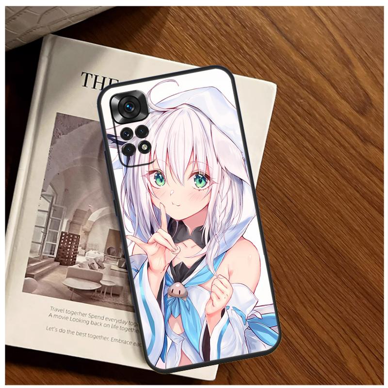 Чехол Hololive Shirakami Fubuki для Xiaomi Redmi Note 13 11 10 9 8 12 Pro Plus 12S 11S 10S 9S 10A 9C 10C 12C 13C Funda