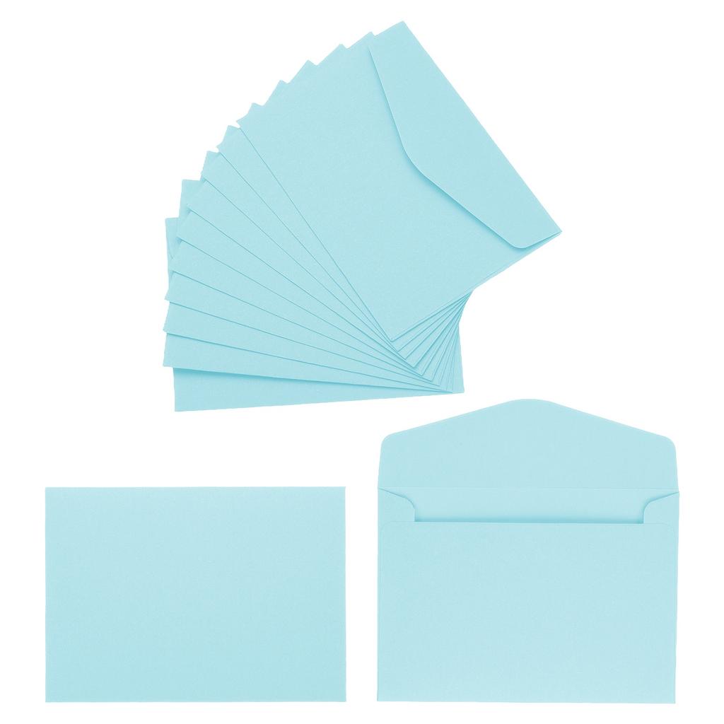 120Pcs Mini Envelopes 110GSM Paper Colored Card Holder for Sealing Wax Business Mailing Invitations Greeting Weddings Party Gift