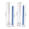 Candle Mould Pillar Pouring Candles Casting Mould 3D Plastic Making Resin Casting Stencils Reusable Easy To Demold Home Diy