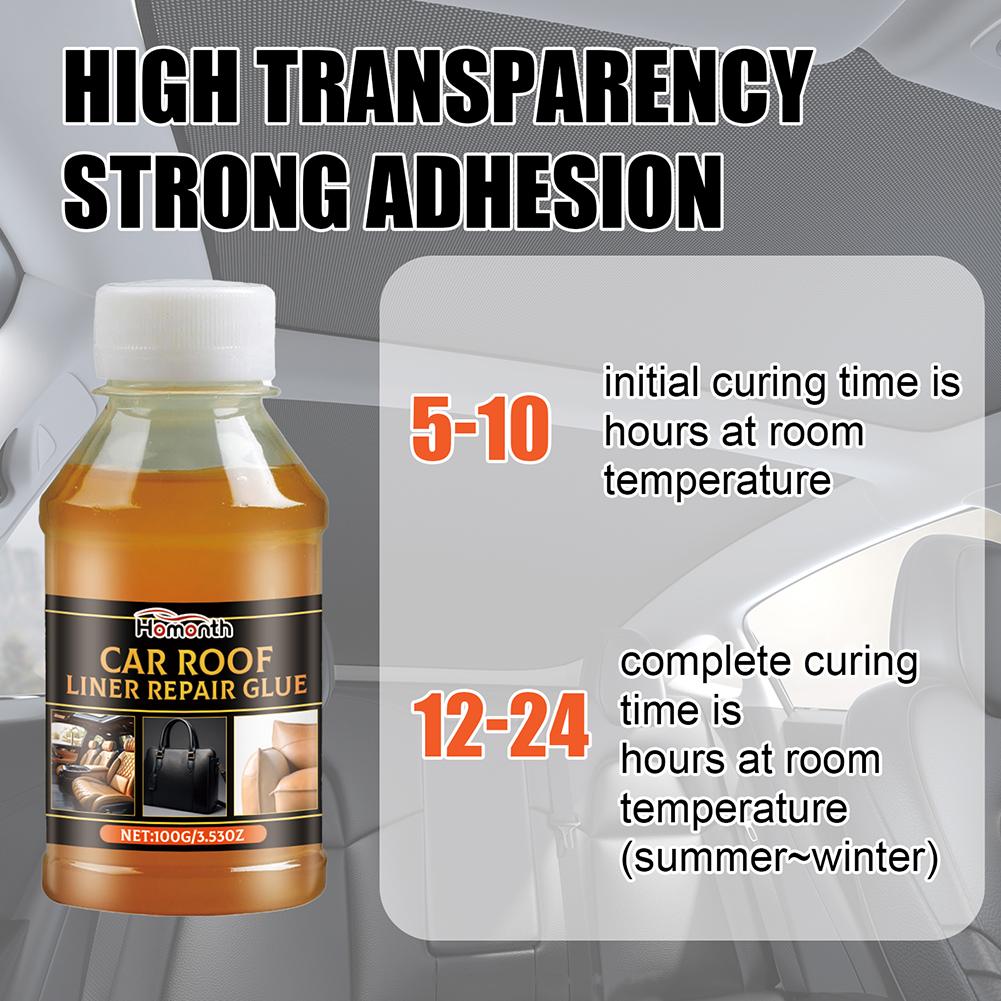 Ремонт крыши автомобиля, не оставляющий следов клей, высокая термостойкость, быстросохнущий клей для ремонта кожи, универсальный уход за автомобилем