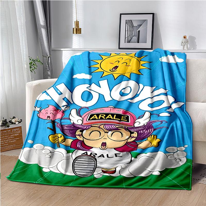 DR-Slump-Arale Cartoon Throws Blanket Kids Super Soft Cute Blankt for Travel Couch Sofa Picnic Bed Flannel Blanket Birthday Gift