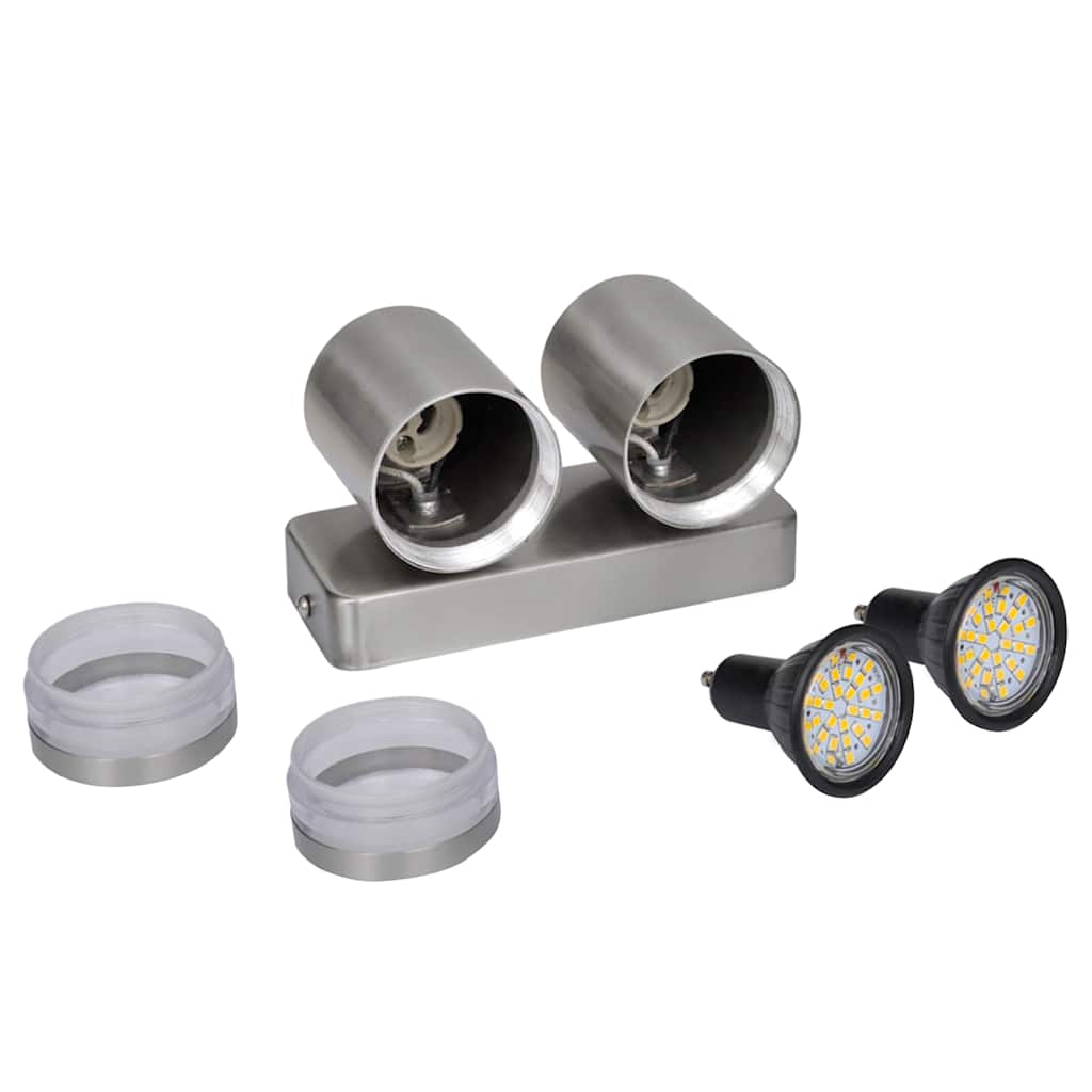 LED Wall Light Stainless Steel Downward Directional Conical Shape