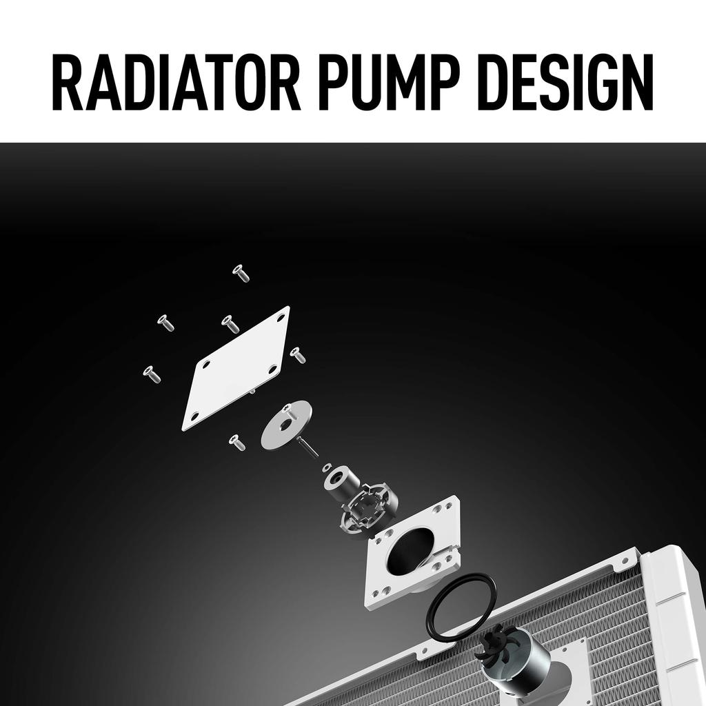 MSI MAG Core Liquid 240R V2 White AIO RGB CPU Liquid Cooler Swivel Cap Design 240mm Radiator Dual 120mm RGB PWN - - - - Fans.