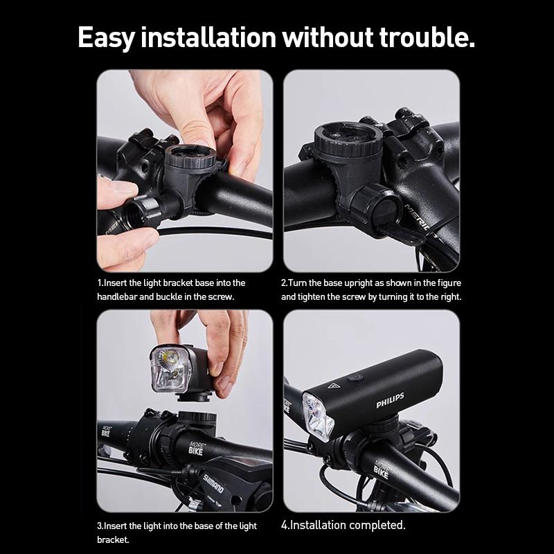 Philips SFL2506 Велосипедный фонарь Прочный корпус из алюминиевого сплава – Устойчивый к коррозии и ударам