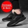 Fashion 2024 Elevator Shoes Men Sneakers Invisible Inner 6/8CM Height Increasing Summer Taller Sports Shoes Breathable Mesh Lift Shoes