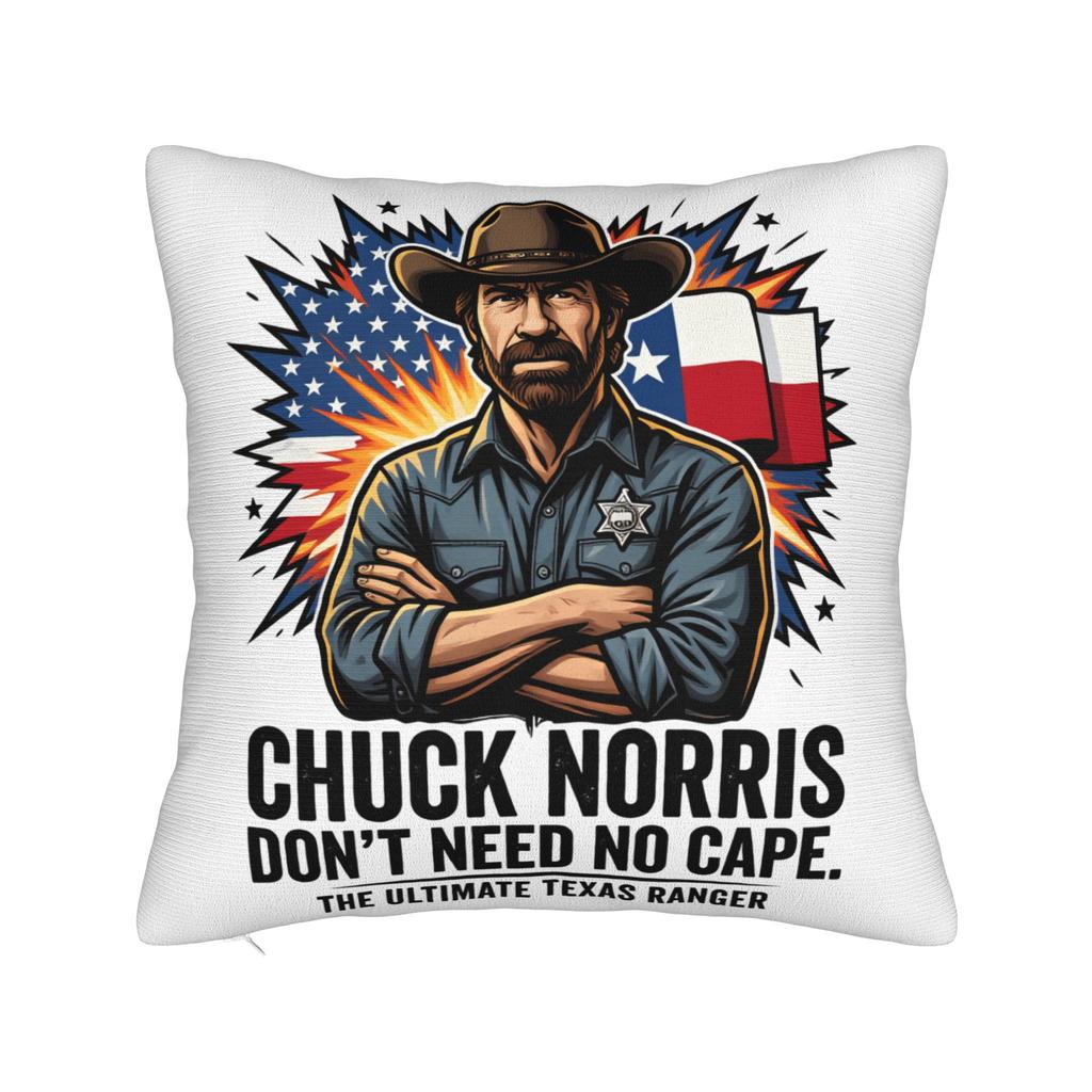 Chuck Norris Pillow Case Soft Pillow Cover Retro Trendy Pillowcases For Sofa Home Decoration