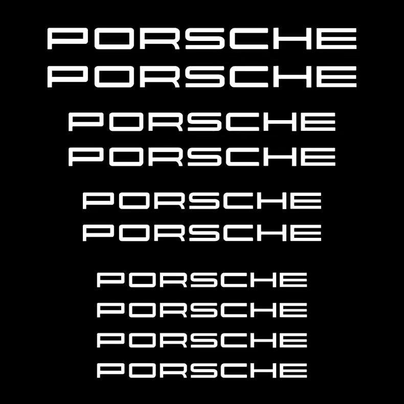 hbcr1 Car Brake Caliper Sticker High Temperature Waterproof Decal For Porsche Cayenne Panamera Macan 911 Taycan Boxster Cayman Pajun