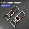For Mitsubishi Aluminum Alloy Car Styling Keychain Emblems Keyring Key Decoration Ring Outlander Lancer L200 ASX Pajero Grandis