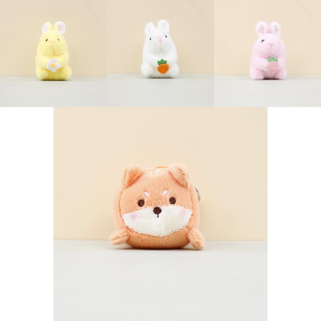 Adorable Plush Bunny Keychain Soft Pink Rabbit Toy Bag Charm 12cm Cute Gift