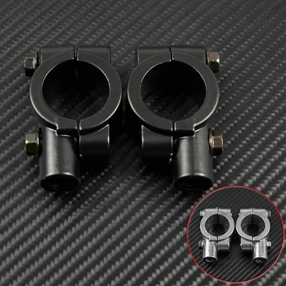 2 шт. 2x практичный держатель для зеркала заднего вида для мотоцикла, зажим, резьба 10 мм, алюминий
