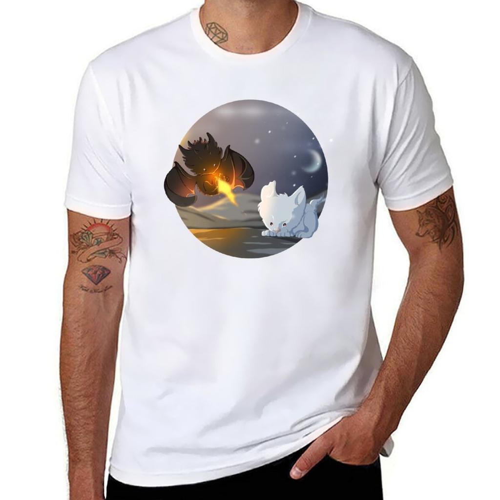 Ice Fire TShirt All Match Basic Short Sleeve Top