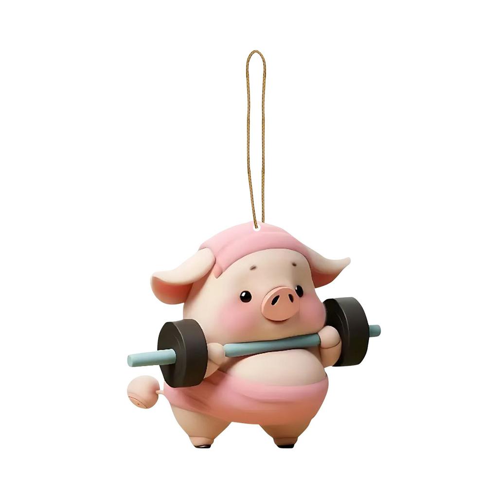 Интересная акриловая бирка с поросенком, бирка для ключей от машины, модная забавная свинья, декоративная подвеска, украшение, 1 шт., лучший подарок для друзей