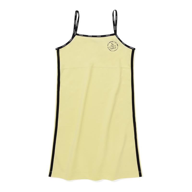 Kirsh Doodle Cherry Sports Dress [Light Yellow]