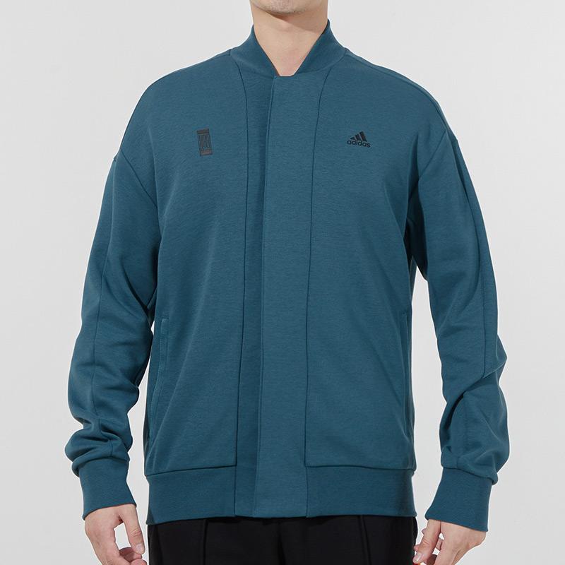 adidas Спортивная куртка с логотипом серии Wuji, мужская верхняя одежда, небесно-голубая H39209