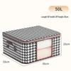 Складная корзина для хранения Nordic Houndstooth с открытым окном, нетканый материал, органайзер для спальни.