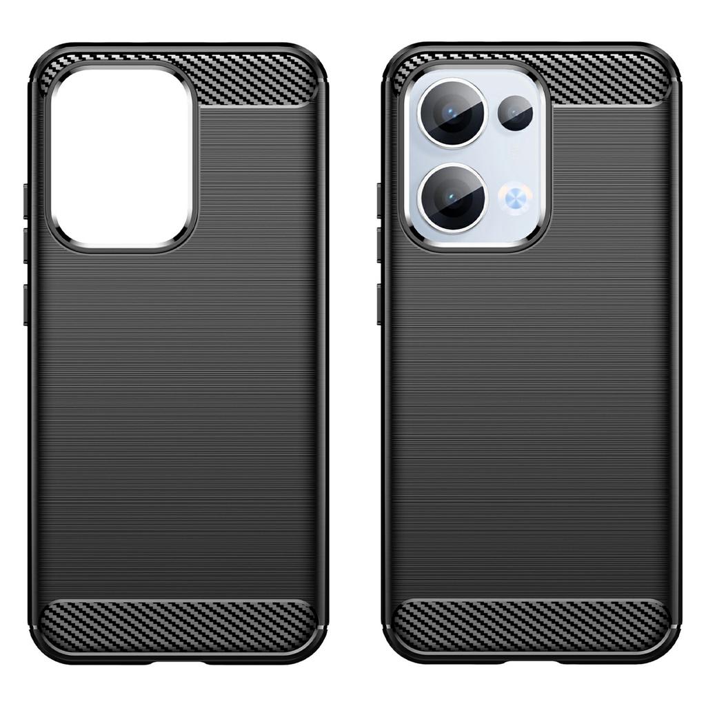 For Oppo Reno13 5G (Global) Case Protective Phone Cover Carbon Fiber Texture Brushed