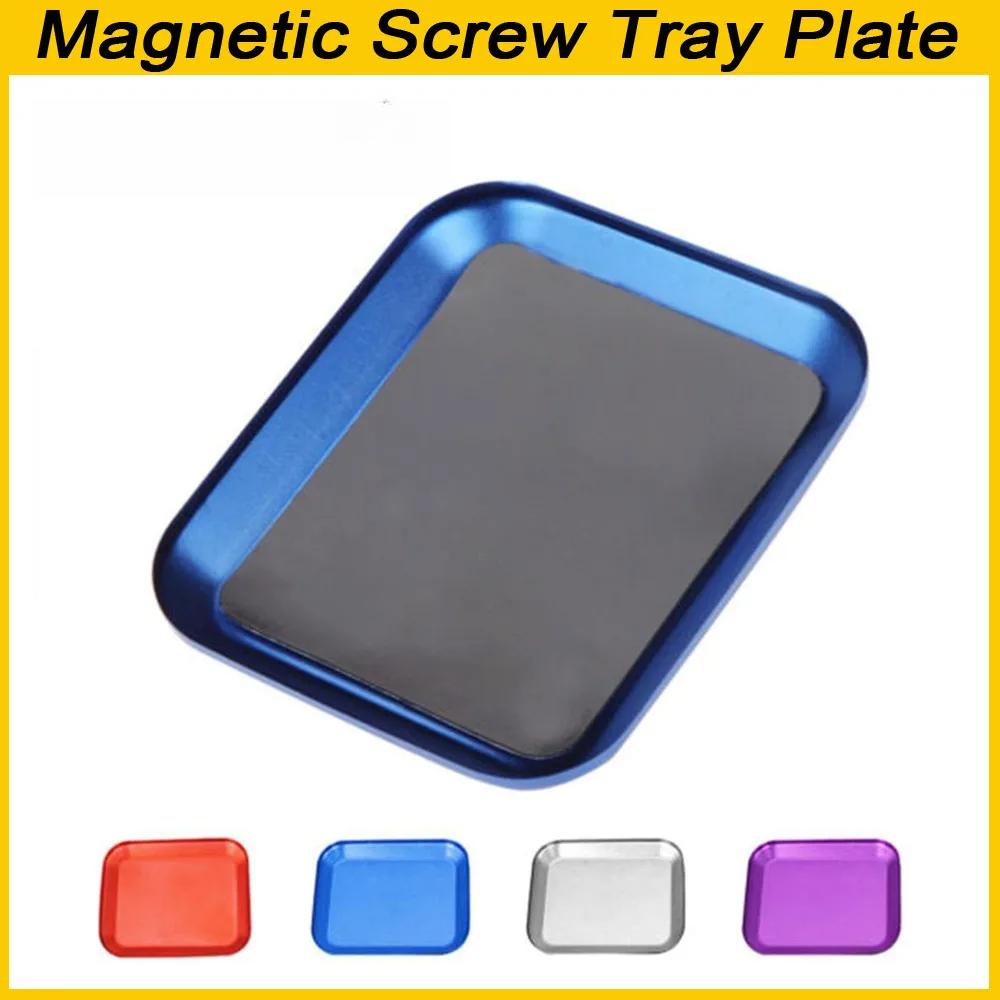 Aluminium Alloy Magnetic Screw Tray Plate RC Repair Tool for Airplane Car Boat Crawler Axial SCX10 D90 D110 Model