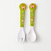 Bamboo fiber baby home learning to eat training rice spoon cute cartoon spoon fork cutlery set