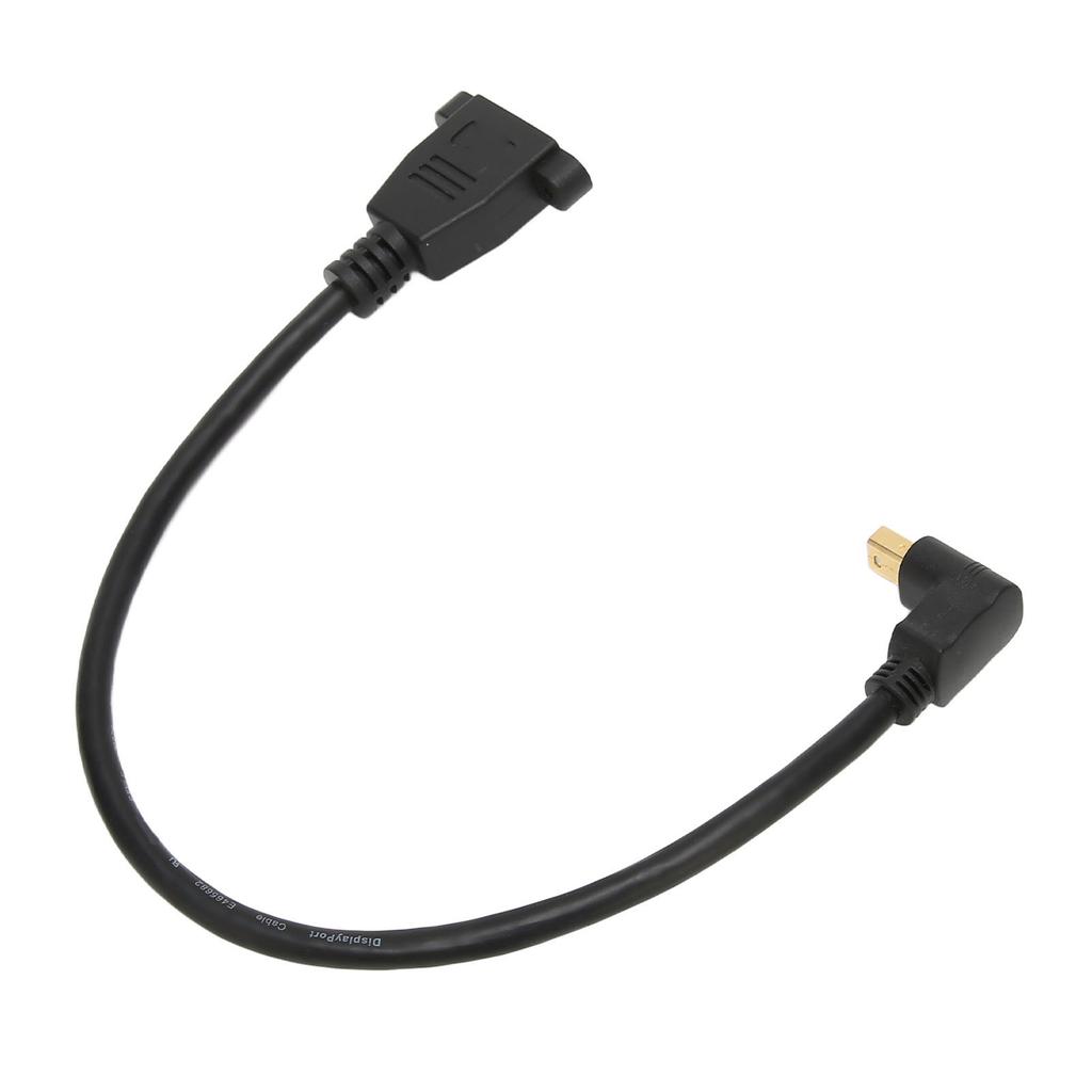 DP Female To Mini DP Male Cable Double Hole Lockable Type Displayport Adapter for QXGA 2560x1600