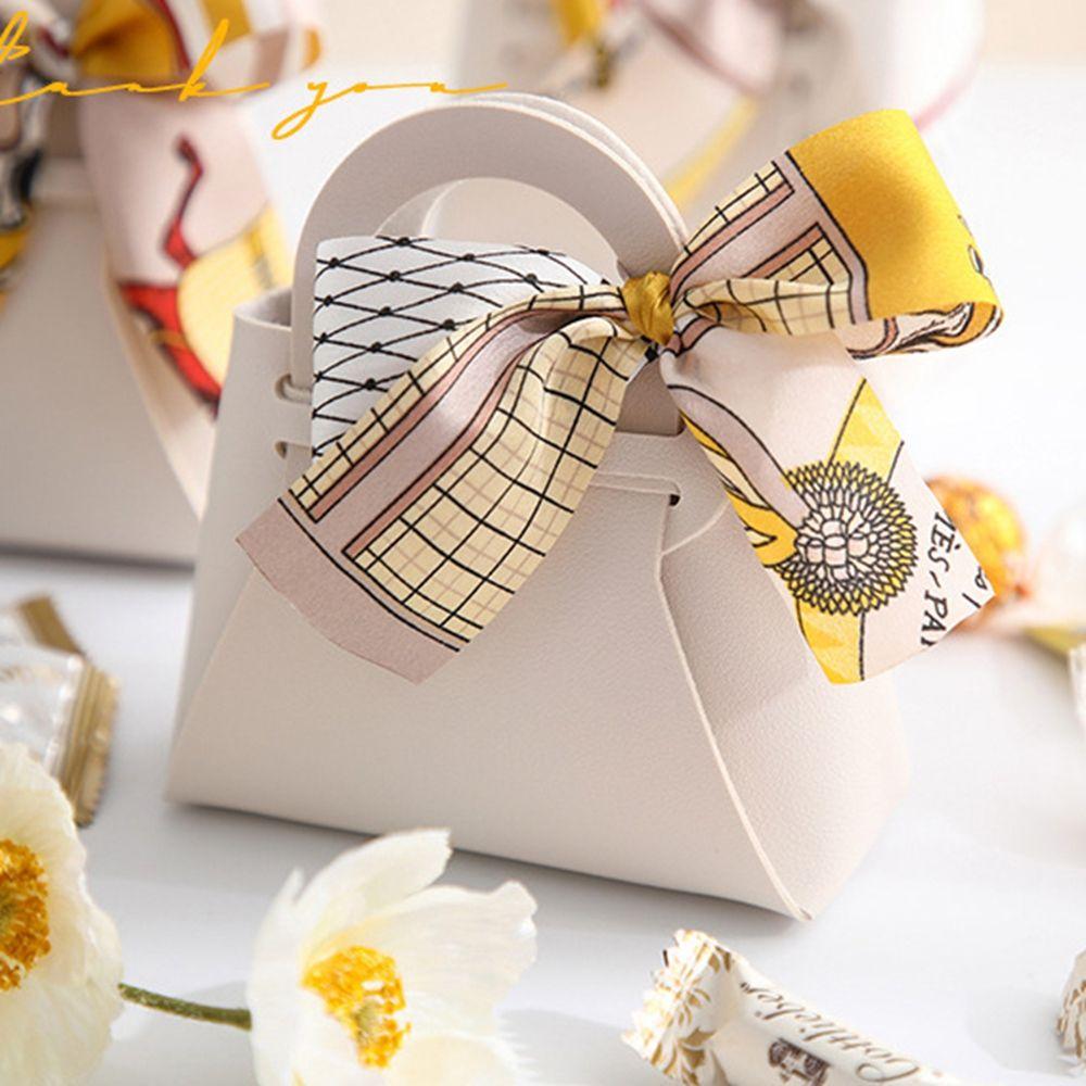 Party Supplies with Ribbon Cookie Bow with Hand Wedding Favor Candy Box Packing Box Gift Boxes