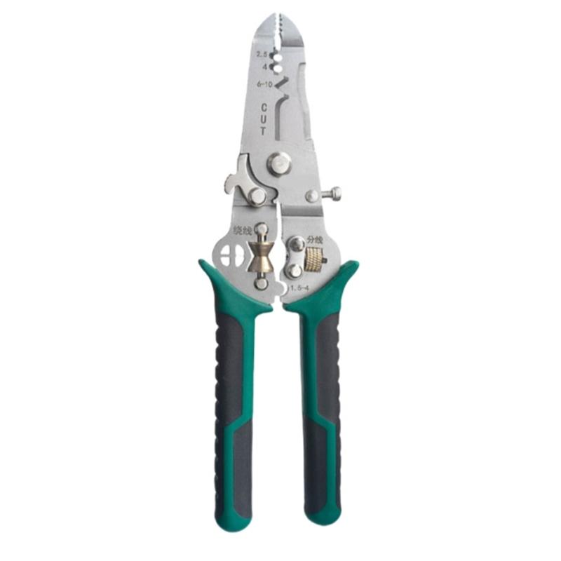 Electrical Crimping Plier Cable Cutter Stripper Crimper With Wire Stripping, Cutting, Crimping Electrician Pliers