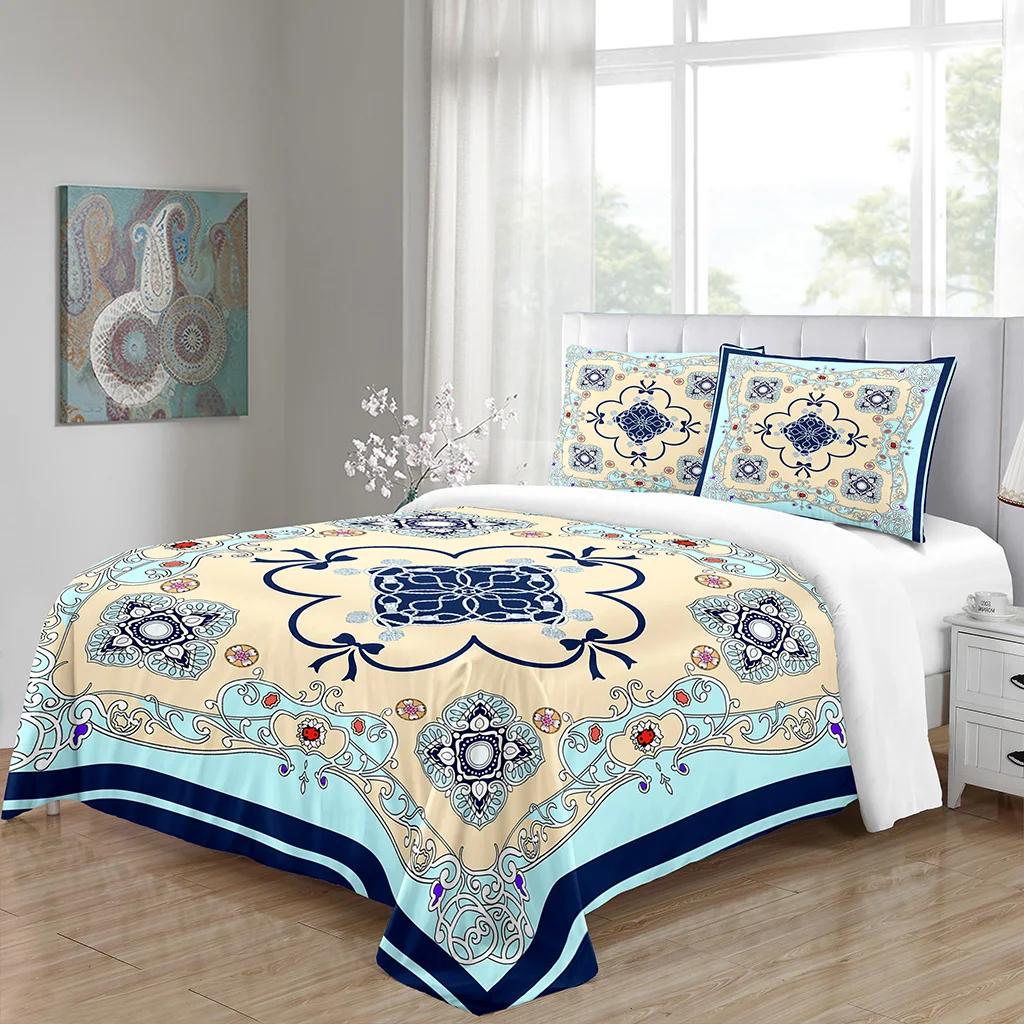 Luxury Black Gold 3Pcs Geometric Queen King Full Size Duvet Cover Bedding Linen Set 2 Seater Bedspread 200x200 240x220 150x200