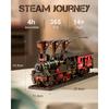 Journey 3D Wooden Puzzle Traditional Train Model Pre-Colored Design Wood Easy To Assemble Toy Gifts TGS01