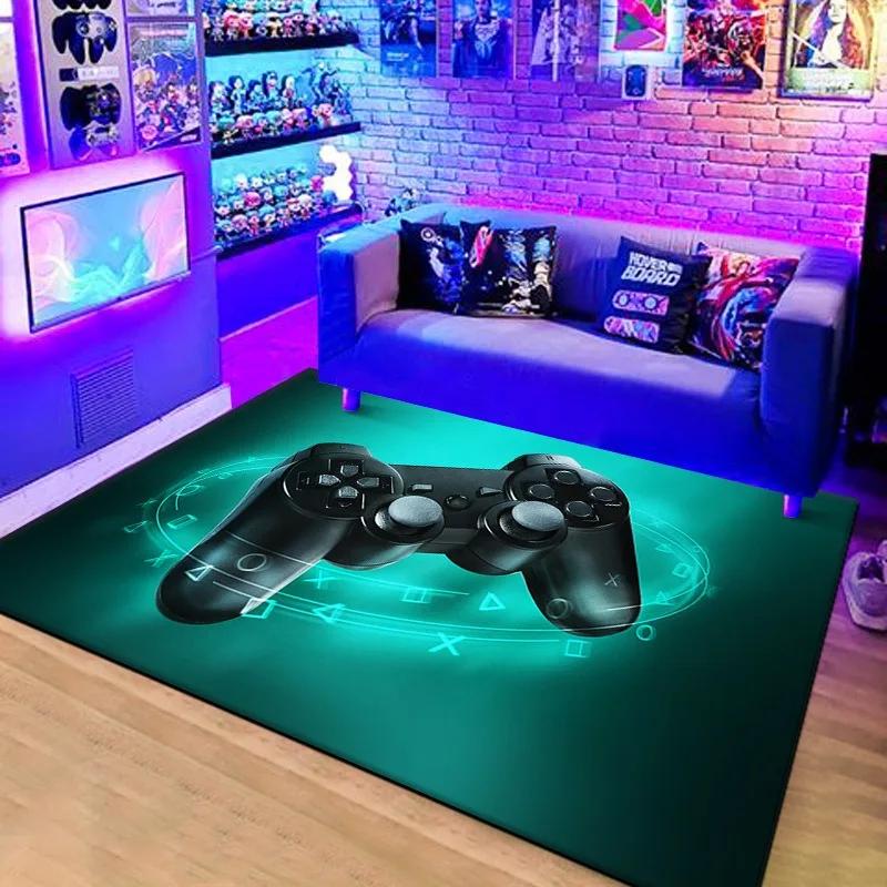 3D Ковер-контроллер для игровой консоли для гостиной, детской спальни, коврик для ползания, нескользящий, декор для киберспортивного зала, ковер, домашний придверный коврик