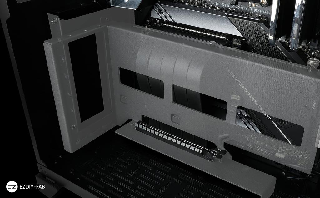 Новая версия кабеля-райзера PCI Express PCIe 16x со скоростью расширения, вертикальный для GPU, игровой, высокоскоростной райзер, прямой кабель-райзер для GPU, 90 градусов EZDIY-FAB