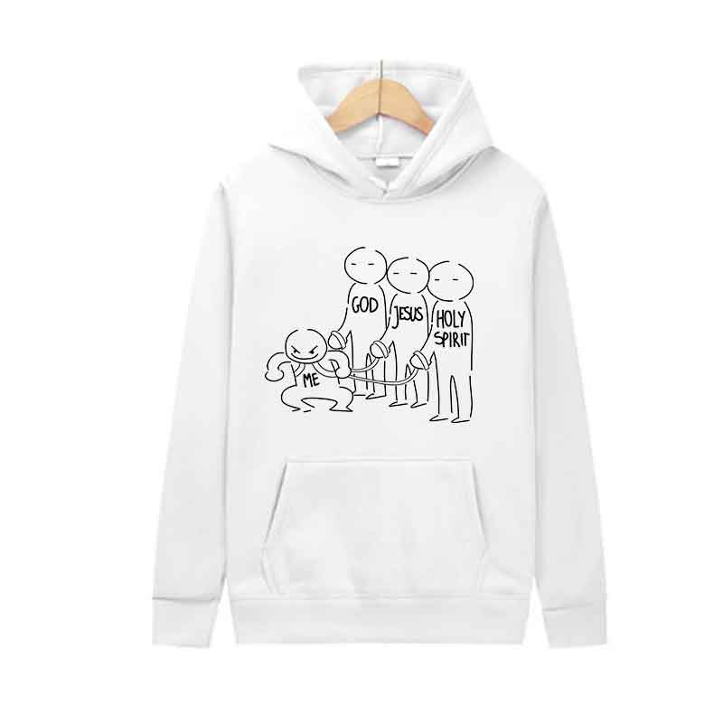 interest Printed Men Women Hooded Pullover  Street Trends Casual Hooded Shirt Fashion Unisex Sports Clothing Autumn_Winter Top